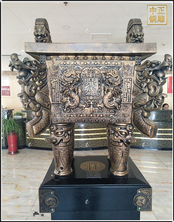 室內銅鼎雕塑